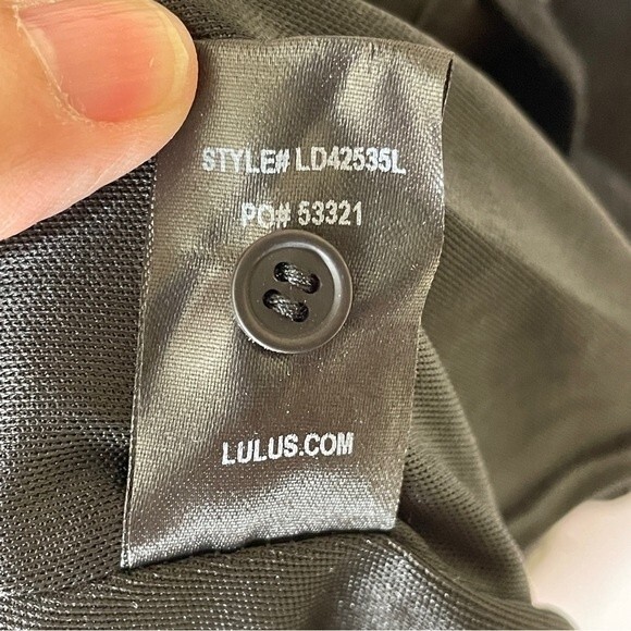 Lulu's Black Dress with White Embroidery No One Quite Like You - Picture 5 of 10